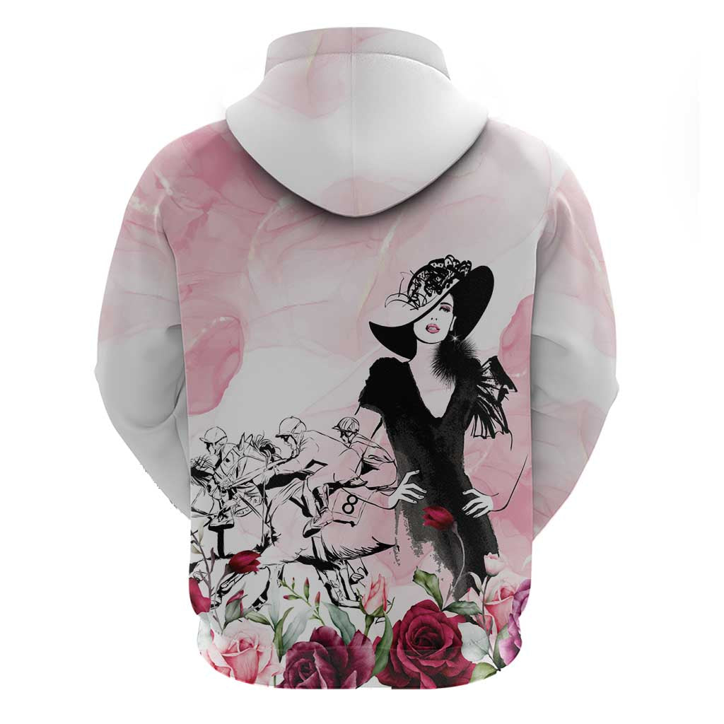 Melbourne Horse Racing Cup Pink Out Derby Zip Hoodie - Aussie Hoodie
