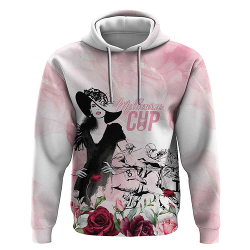 Melbourne Horse Racing Cup Pink Out Derby Zip Hoodie - Aussie Hoodie
