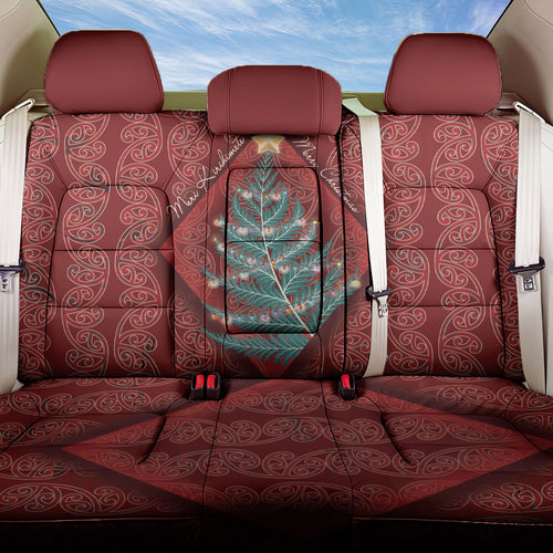 Aotearoa Maori Mangopare Meri Kirihimete Back Car Seat Cover Christmas Fern