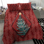Aotearoa Maori Mangopare Meri Kirihimete Bedding Set Christmas Fern