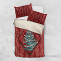 Aotearoa Maori Mangopare Meri Kirihimete Bedding Set Christmas Fern