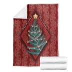 Aotearoa Maori Mangopare Meri Kirihimete Blanket Christmas Fern