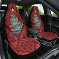 Aotearoa Maori Mangopare Meri Kirihimete Car Seat Cover Christmas Fern