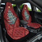 Aotearoa Maori Mangopare Meri Kirihimete Car Seat Cover Christmas Fern