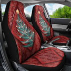 Aotearoa Maori Mangopare Meri Kirihimete Car Seat Cover Christmas Fern