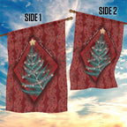 Aotearoa Maori Mangopare Meri Kirihimete Garden Flag Christmas Fern