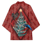 Aotearoa Maori Mangopare Meri Kirihimete Kimono Christmas Fern