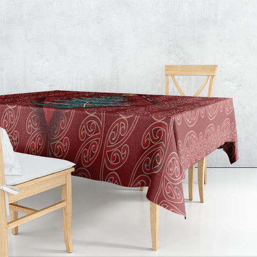 Aotearoa Maori Mangopare Meri Kirihimete Tablecloth Christmas Fern