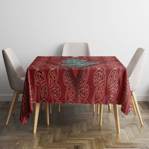 Aotearoa Maori Mangopare Meri Kirihimete Tablecloth Christmas Fern