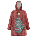 Aotearoa Maori Mangopare Meri Kirihimete Wearable Blanket Hoodie Christmas Fern