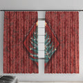 Aotearoa Maori Mangopare Meri Kirihimete Window Curtain Christmas Fern