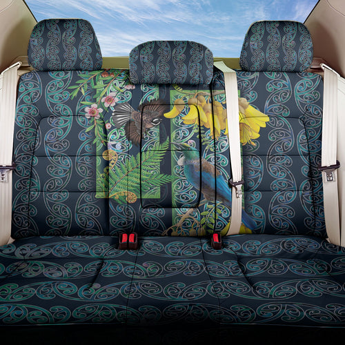 Aotearoa Maori Mangopare Christmas Back Car Seat Cover Pikawakawa and Tui