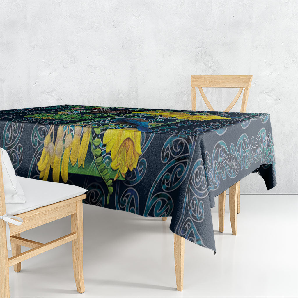 Aotearoa Maori Mangopare Christmas Tablecloth Pikawakawa and Tui