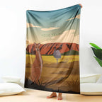 Australia Personalized Blanket Uluru Scenery