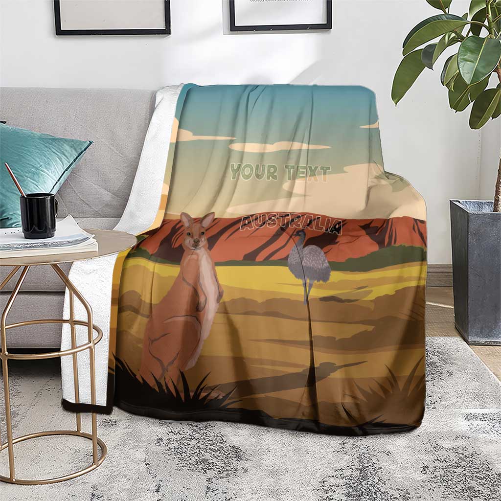 Australia Personalized Blanket Uluru Scenery