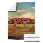 Australia Personalized Blanket Uluru Scenery