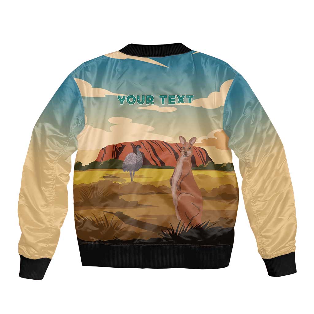 Australia Personalized Bomber Jacket Uluru Scenery