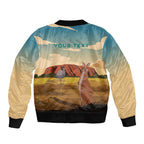 Australia Personalized Bomber Jacket Uluru Scenery