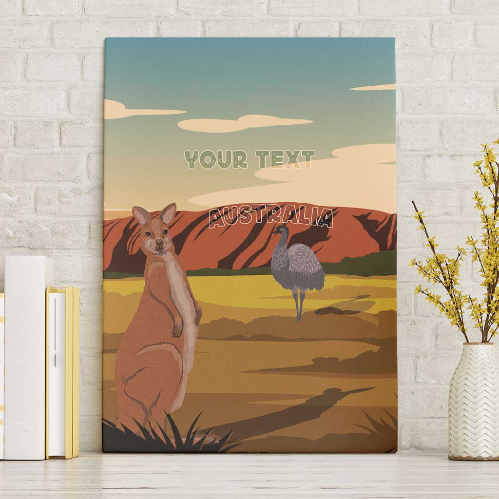 Australia Personalized Canvas Wall Art Uluru Scenery