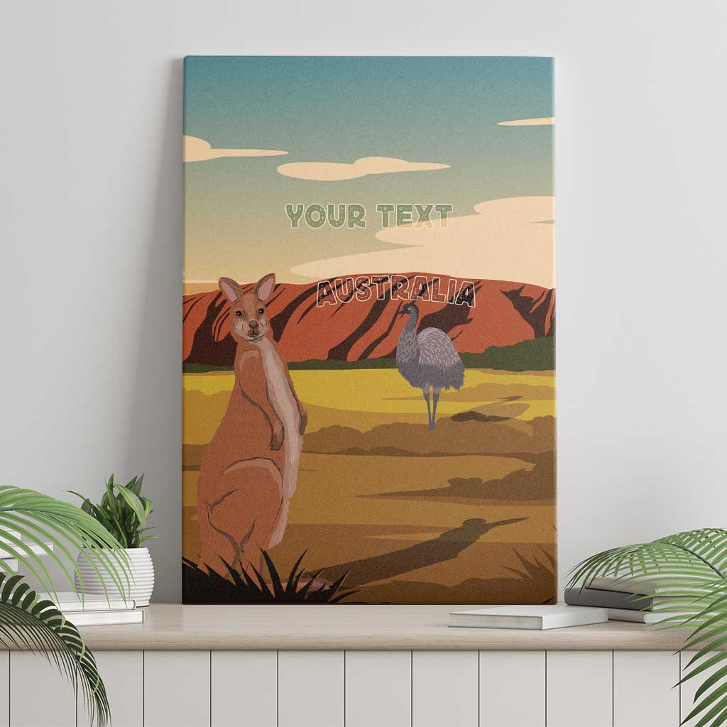 Australia Personalized Canvas Wall Art Uluru Scenery