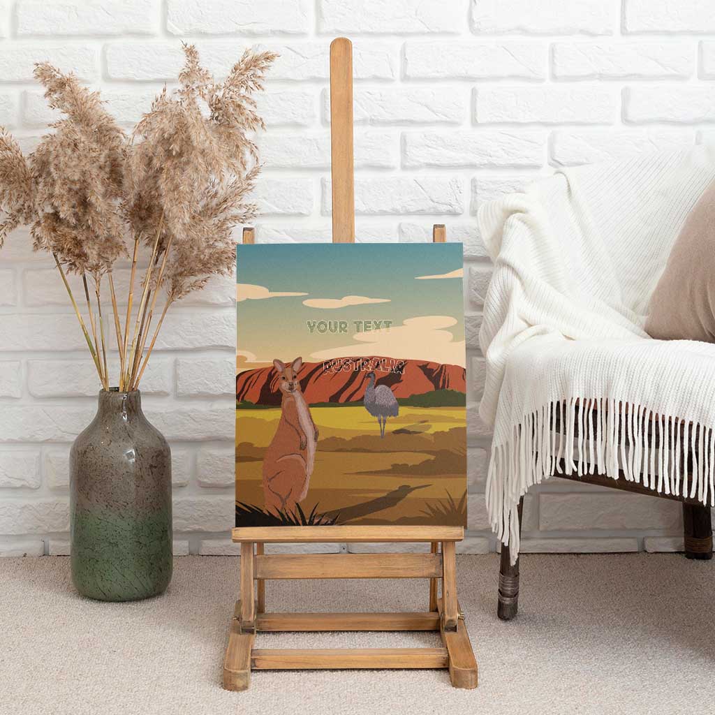 Australia Personalized Canvas Wall Art Uluru Scenery