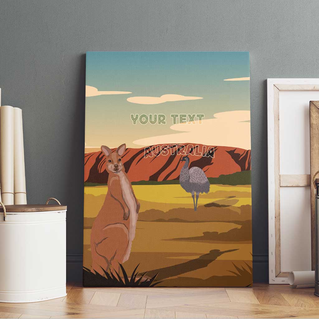 Australia Personalized Canvas Wall Art Uluru Scenery