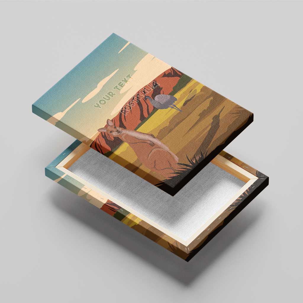 Australia Personalized Canvas Wall Art Uluru Scenery