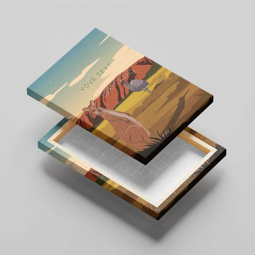 Australia Personalized Canvas Wall Art Uluru Scenery