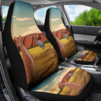 Australia Personalized Car Seat Cover Uluru Scenery