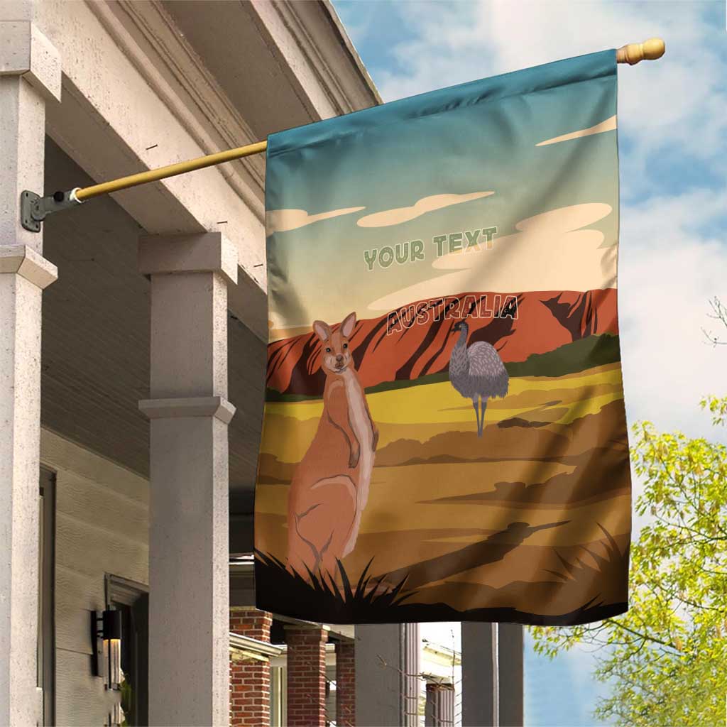 Australia Personalized Garden Flag Uluru Scenery
