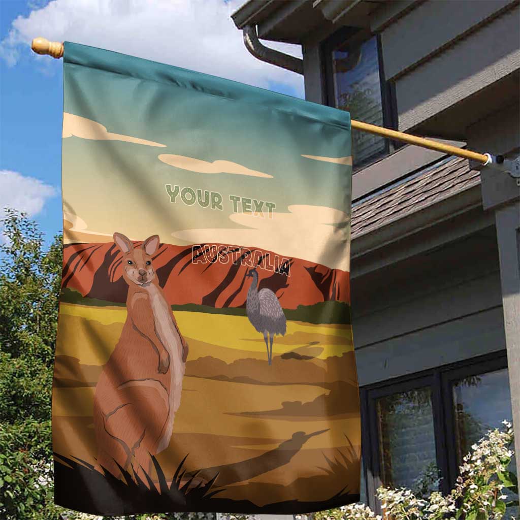 Australia Personalized Garden Flag Uluru Scenery