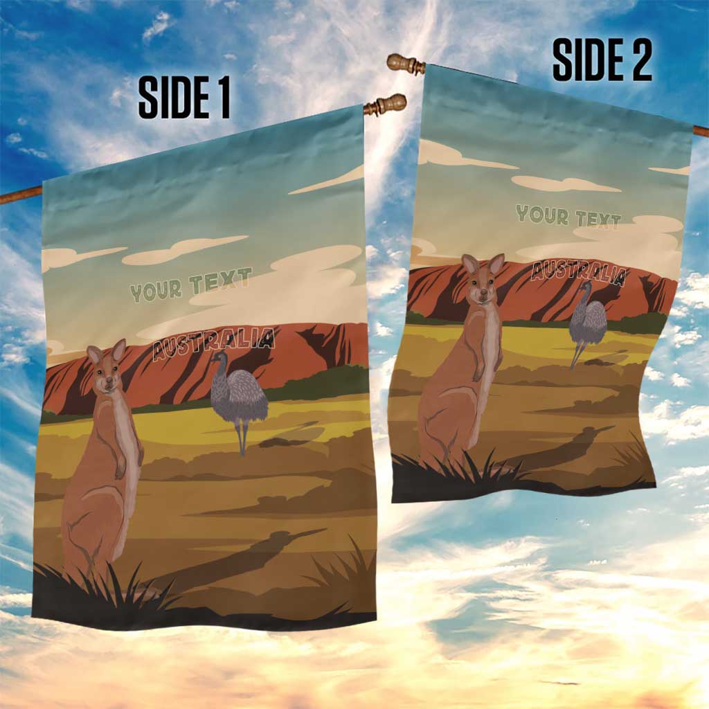 Australia Personalized Garden Flag Uluru Scenery