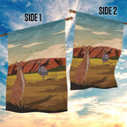 Australia Personalized Garden Flag Uluru Scenery