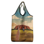 Australia Personalized Grocery Bag Uluru Scenery