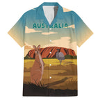 Australia Personalized Hawaiian Shirt Uluru Scenery