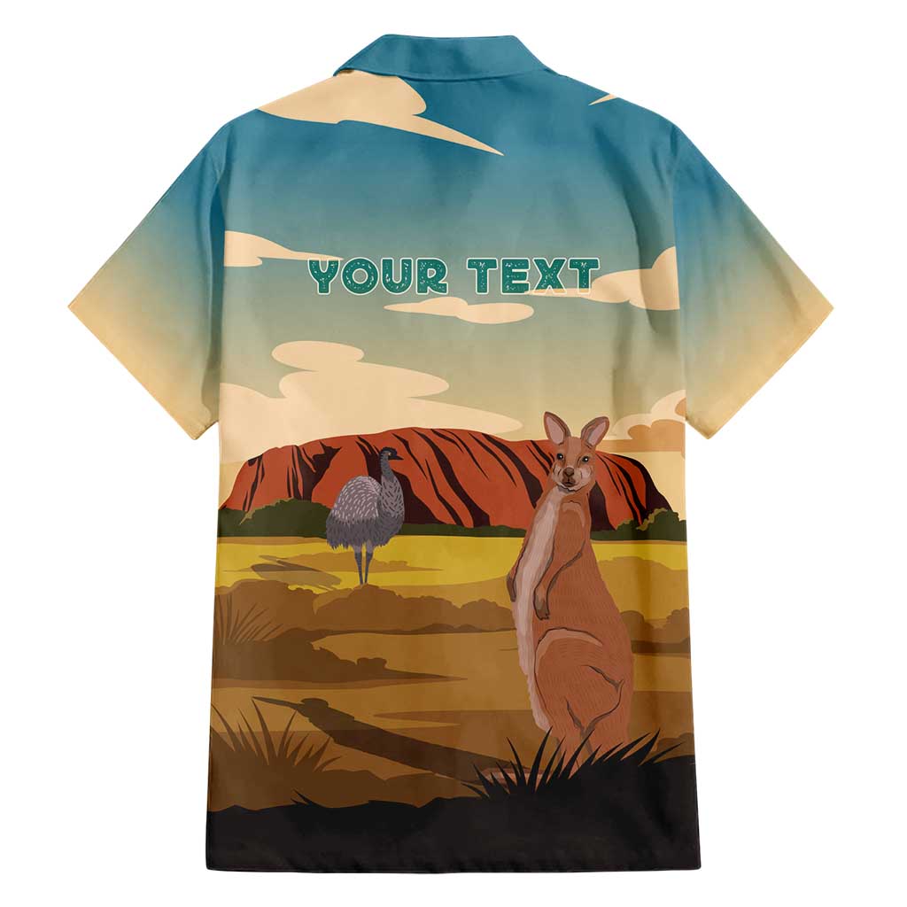 Australia Personalized Hawaiian Shirt Uluru Scenery