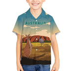 Australia Personalized Hawaiian Shirt Uluru Scenery