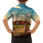 Australia Personalized Hawaiian Shirt Uluru Scenery