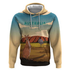 Australia Personalized Hoodie Uluru Scenery