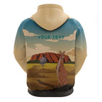 Australia Personalized Hoodie Uluru Scenery
