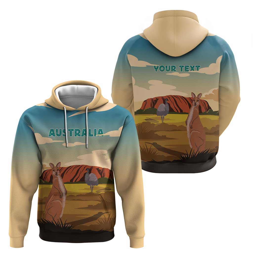 Australia Personalized Hoodie Uluru Scenery