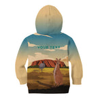 Australia Personalized Kid Hoodie Uluru Scenery