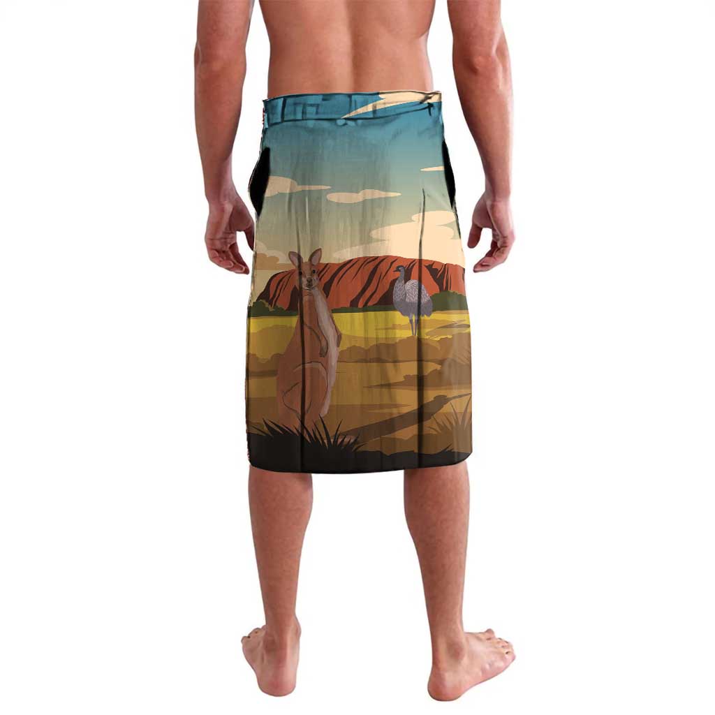 Australia Personalized Lavalava Uluru Scenery