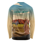 Australia Personalized Long Sleeve Shirt Uluru Scenery