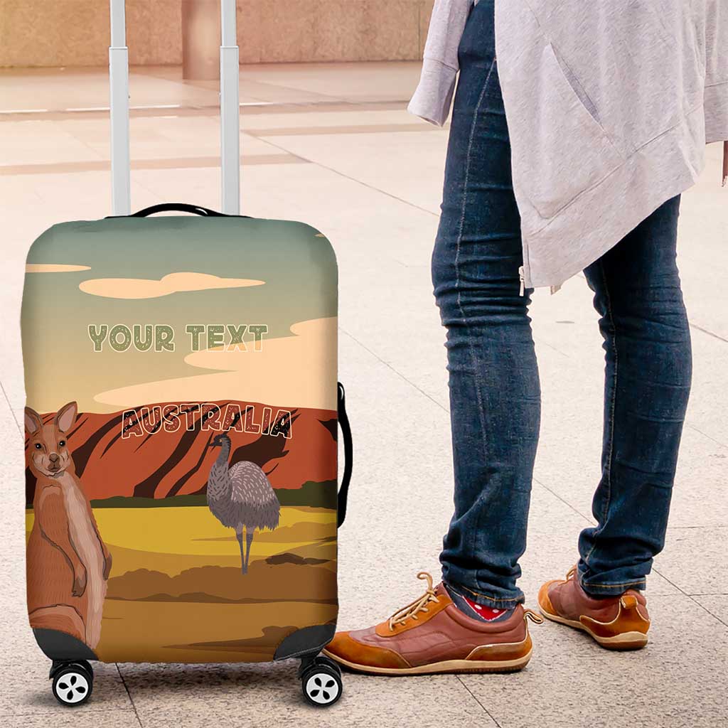 Australia Personalized Luggage Cover Uluru Scenery