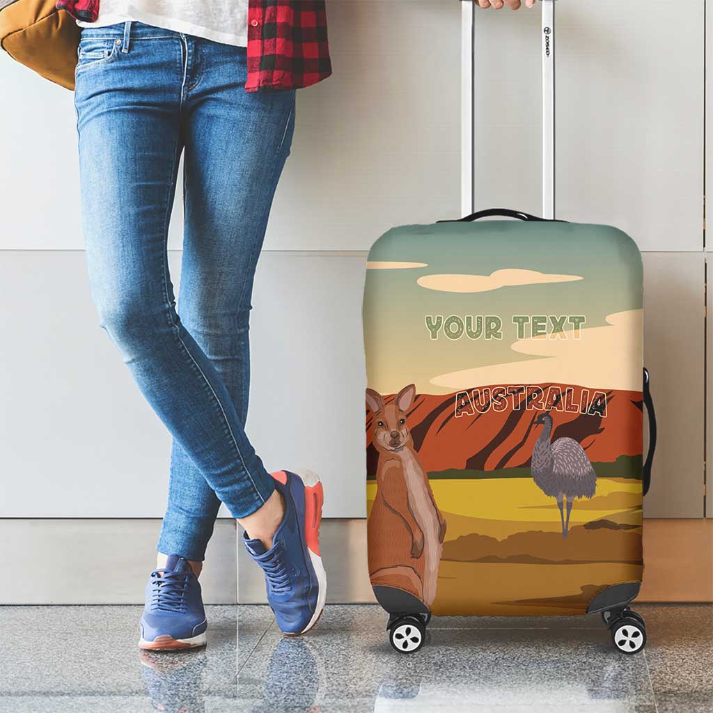 Australia Personalized Luggage Cover Uluru Scenery