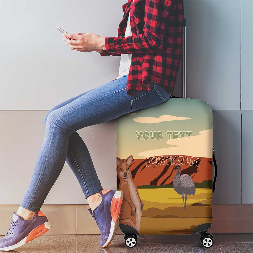 Australia Personalized Luggage Cover Uluru Scenery