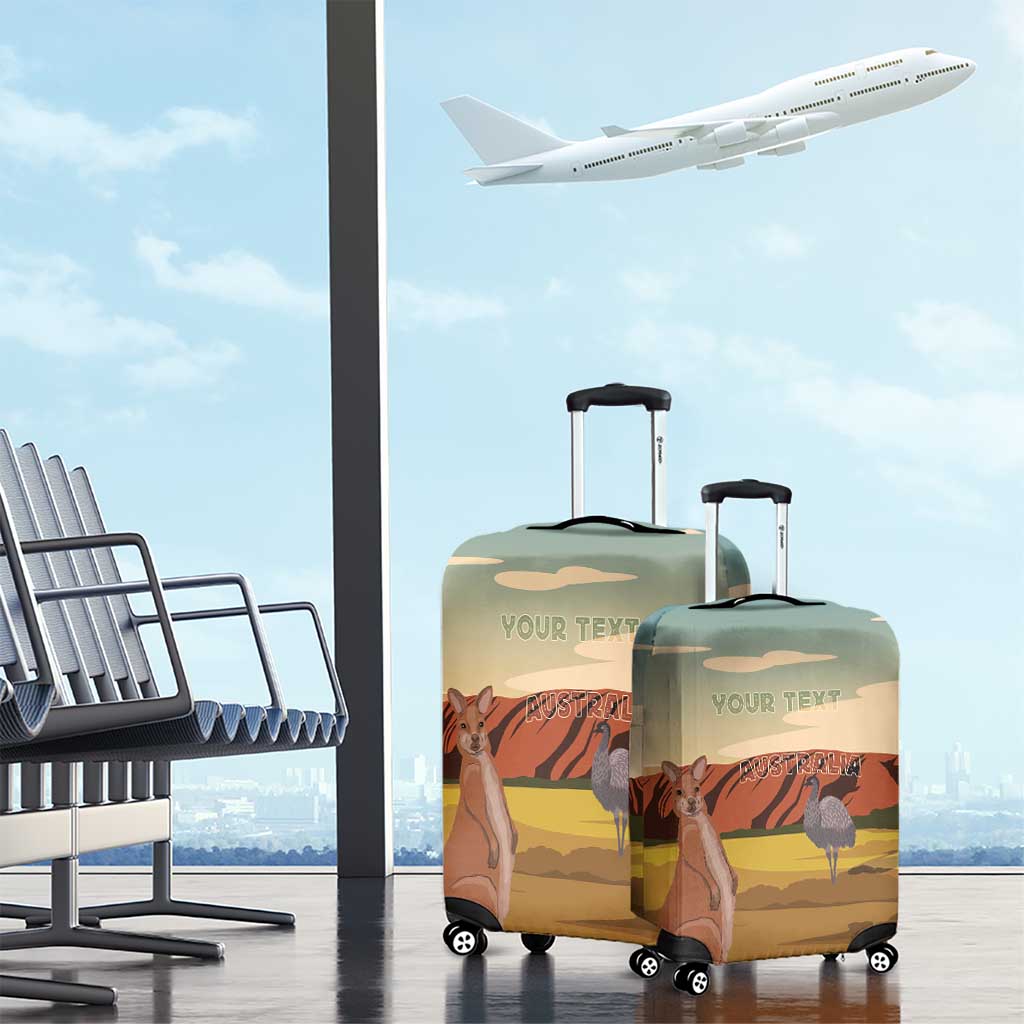Australia Personalized Luggage Cover Uluru Scenery