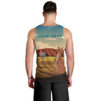 Australia Personalized Men Tank Top Uluru Scenery