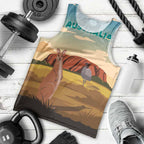 Australia Personalized Men Tank Top Uluru Scenery